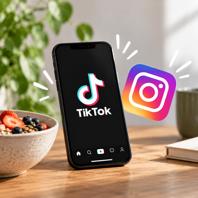 Adviezen tiktok en Instagram