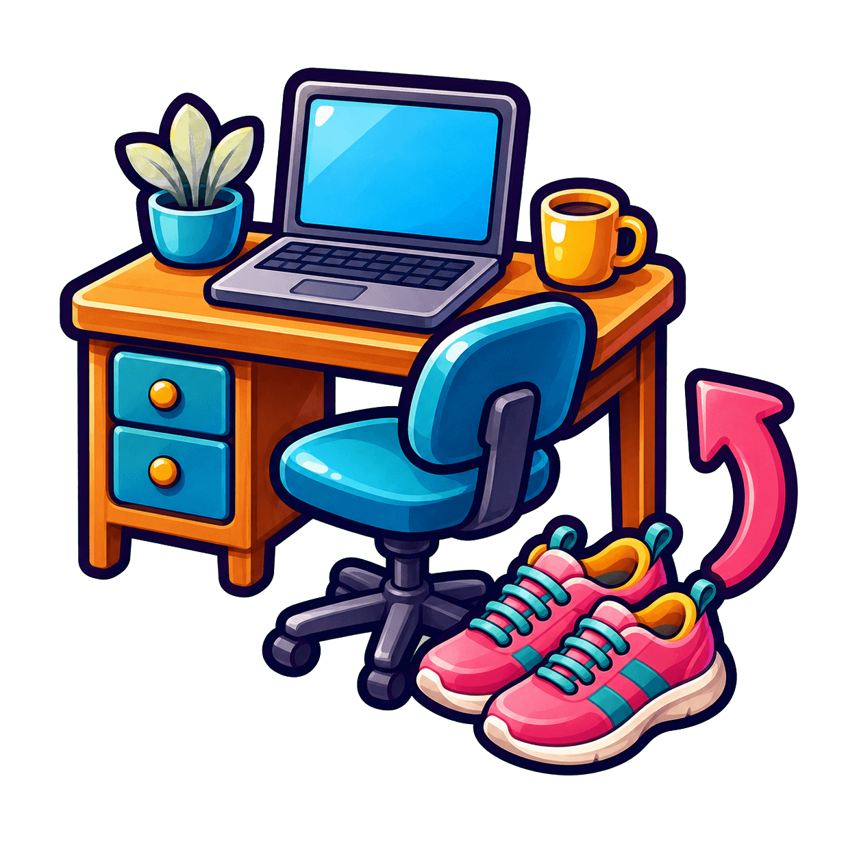 Icon zittend beroep