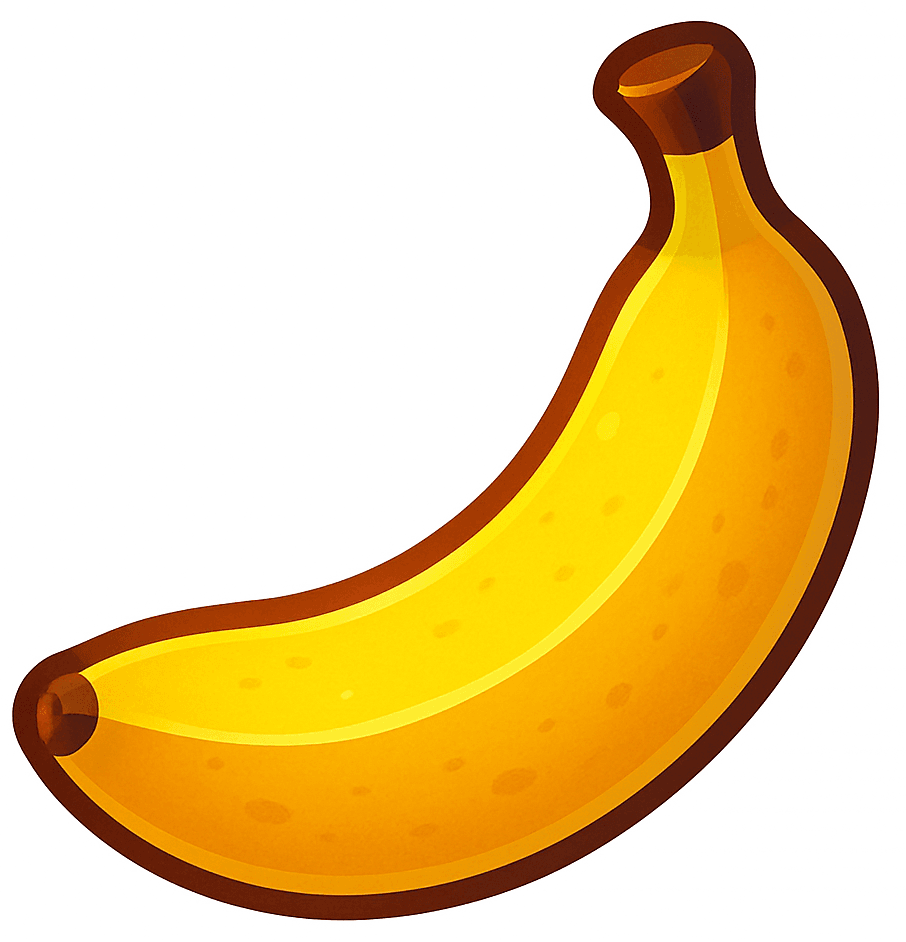 Gezond en lekker eten banaan-icon